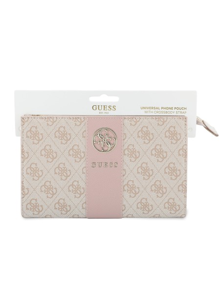 GUESS Handbag with Central Band and Round 4G Logo (Pink)