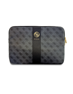 Funda ordenador GUESS 14'' con banda central 4G (Negro)