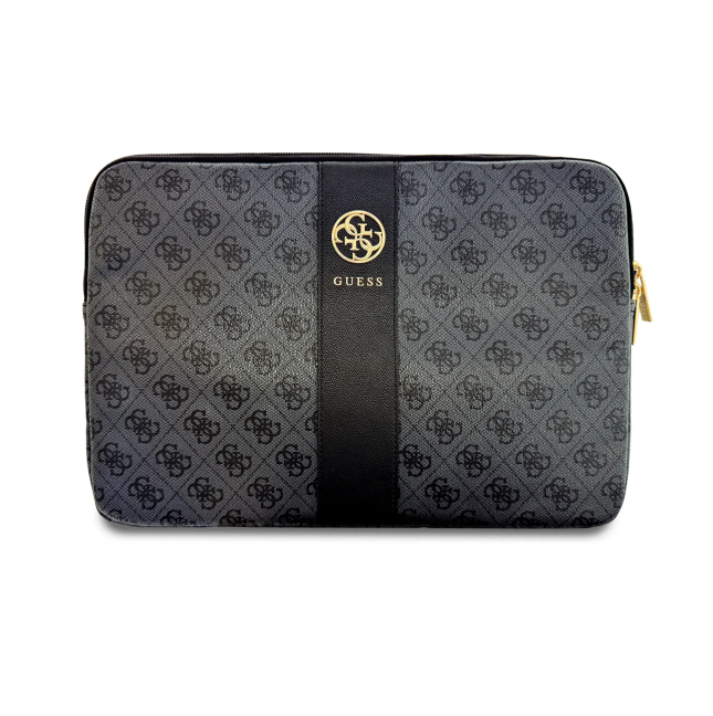Funda ordenador GUESS 14'' con banda central 4G (Negro)