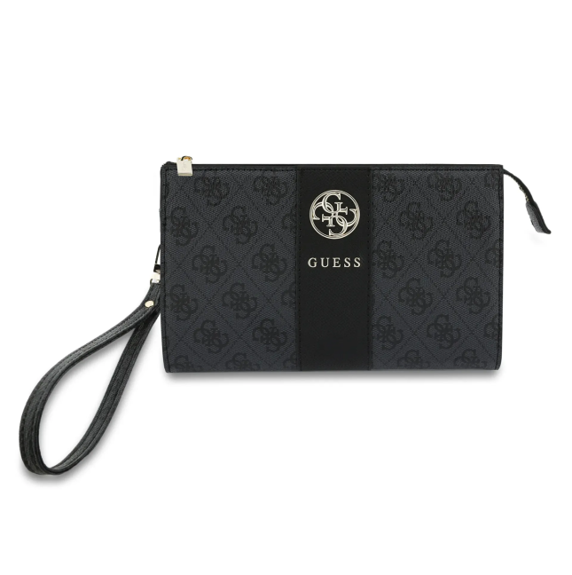 GUESS Handbag with Central Band and Round 4G Logo (Black)