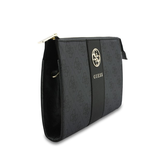Bolso de mano GUESS con banda central 4G (Negro)