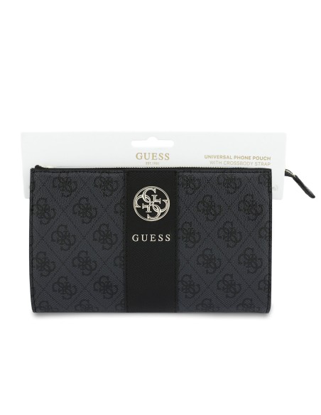 GUESS Handbag with Central Band and Round 4G Logo (Black)