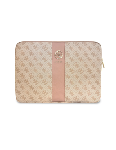 Funda ordenador GUESS 14'' con banda central 4G (Rosa)