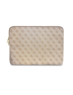 GUESS Laptop Sleeve with Central Band and Round 4G Logo (Pink) 2