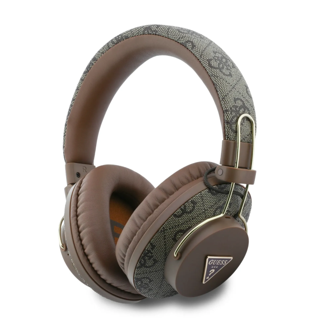 Cascos Diadema Guess Polipiel Triángulo Marrón | WiWU B2B Mayorista