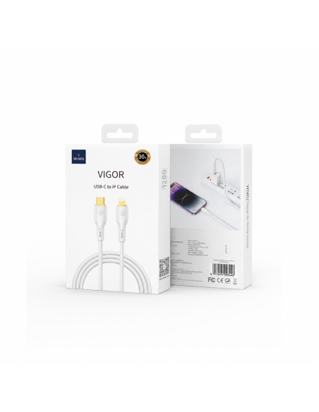 Cable USB-C a Lightning 30 W Vigor Carga Rápida (1,2 m) | WiWU