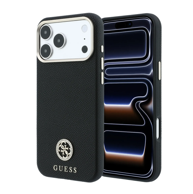 Funda Guess iPhone 18/17 Pro Max Strass Logo Negro | WiWU B2B