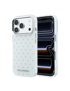 Funda Karl Lagerfeld para iPhone 18 Pro Max/17 Pro Max con Strass (Blanco)