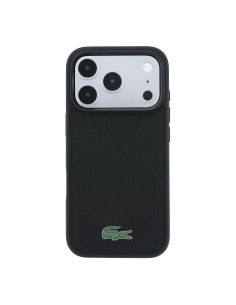 Funda Lacoste para iPhone 18 Pro/17 Pro con Magsafe Petit Piqué (Negro) 2