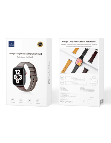 38/40/41mm Café Correa de Cuero iWatch