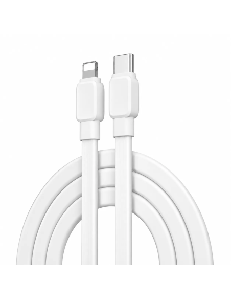 Bravo White 20 W USB-C to Lightning Cable (1 m) | WiWU