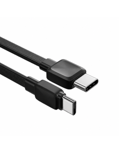 Cable USB-C a USB-C 20 W Bravo Negro (1 m) | WiWU 2
