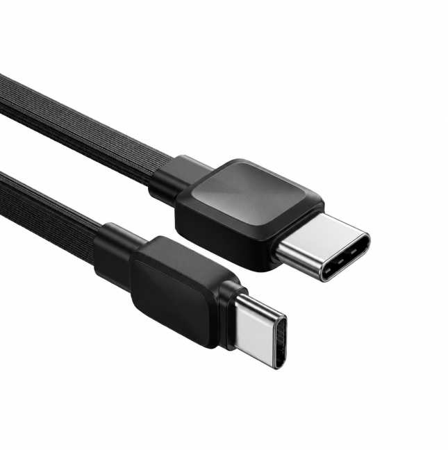 Cable USB-C a USB-C 20 W Bravo Negro (1 m) | WiWU