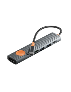 Hub USB-C 7 en 1 Travel HDMI 4K PD 100 W SD/TF | WiWU