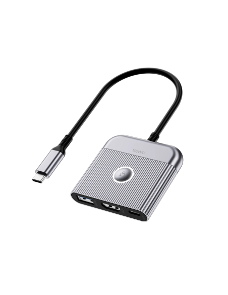 Hub USB-C 3 en 1 Travel HDMI 4K USB 3.0 PD 100 W | WiWU