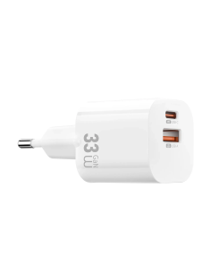 33W GaN USB-A & USB-C Charger Cube