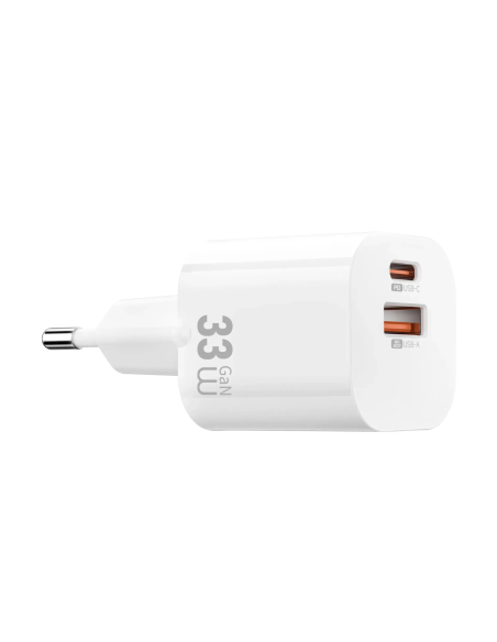 33W GaN USB-A & USB-C Charger Cube