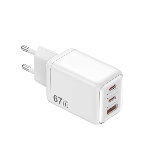 Cargador GaN USB-A y 2 USB-C Essen