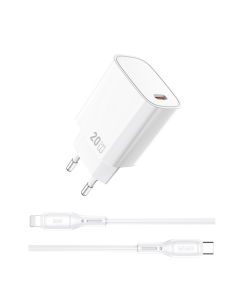 Cargador USB-C GaN de 20 W con cable USB-C a Lightning Essen