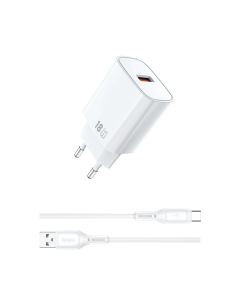 Cargador USB-A GaN de 18 W con cable USB-A a USB-C Essen