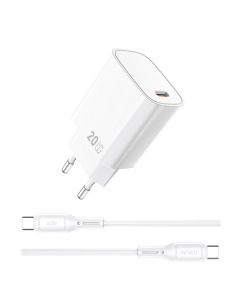20 W GaN USB-C Charger with USB-C to USB-C Cable Essen