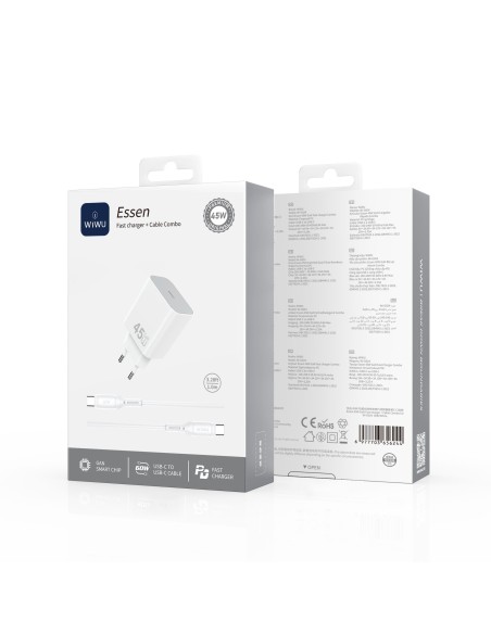 45 W GaN PD USB-C Charger with 60 W USB-C to USB-C Cable Essen