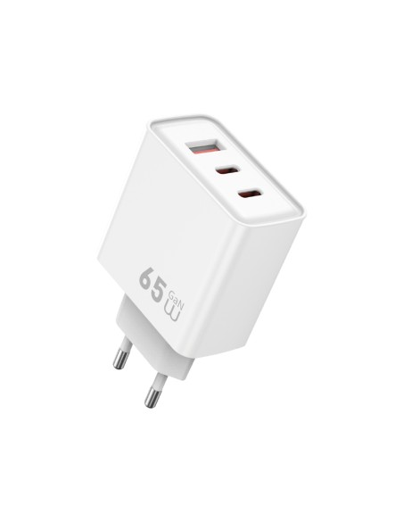 Cargador rápido PD GaN de 65 W con USB-A y 2 USB-C Essen