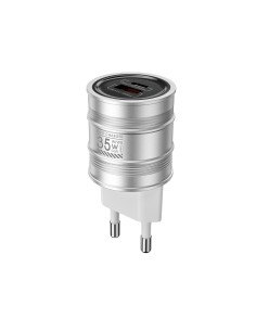 Barrel – Cargador Rápido GaN 35W PD (C+A) con Pantalla Digital 2