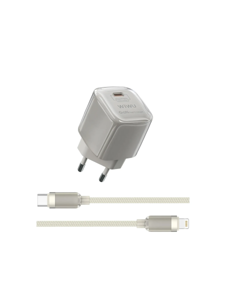 Jello Cargador GaN de PD 30W con Cable C-L
