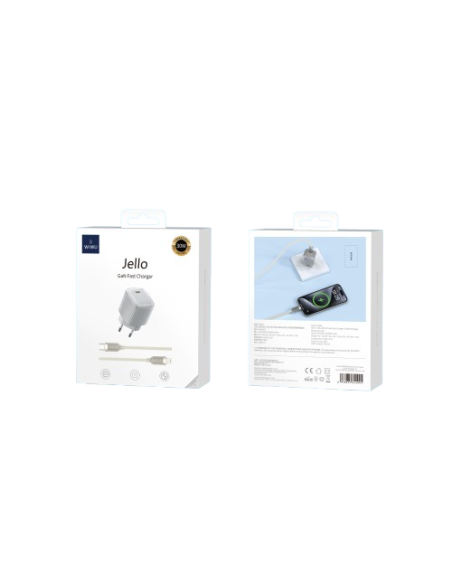 Jello Cargador GaN de PD 30W con Cable C-L