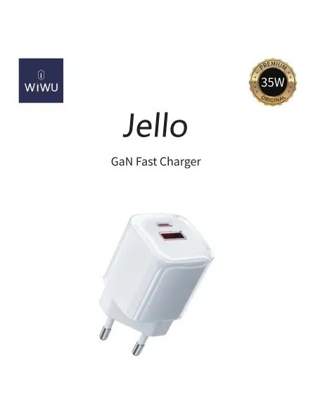 Jello – Cargador Rápido GaN 35W PD&QC (A+C)