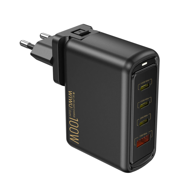 Warriors – Cargador Rápido GaN 100W PD&QC (A+3C)