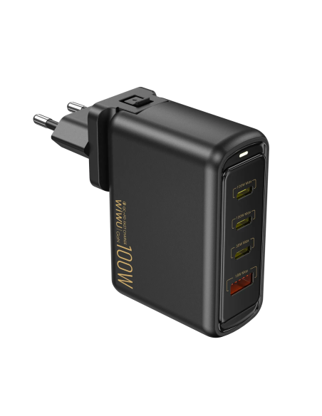Warriors – Cargador Rápido GaN 100W PD&QC (A+3C)