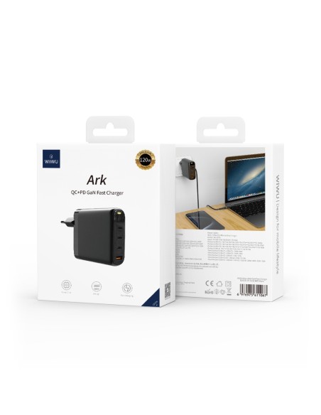 CARGADOR 120W QC+PD GAN