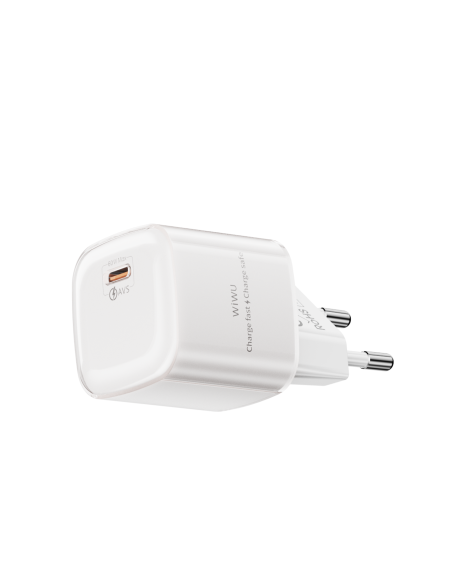 Cargador rápido GaN de 60 W con USB-C AVS (Blanco)