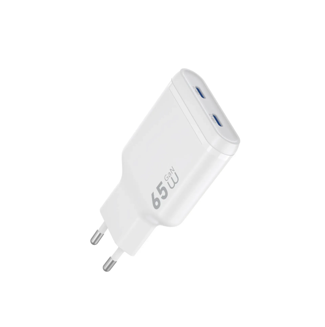 Cargador ultracompacto PD GaN de 65 W con 2 USB-C Essen
