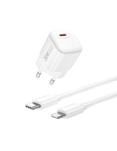 Cargador nano GaN de PD 30W con Cable C-L 2