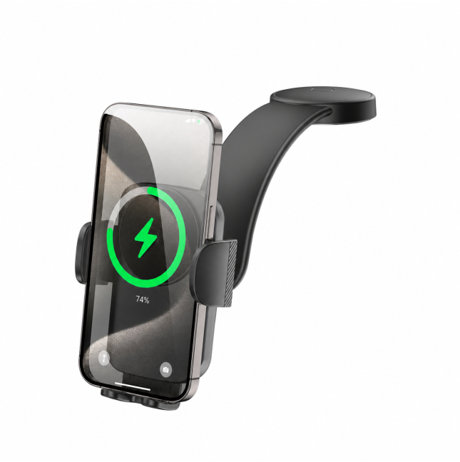 Almighty Series Wireless Car Charger Mount Black