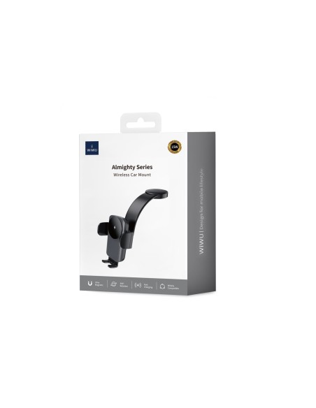 Almighty Series Wireless Car Charger Mount Black
