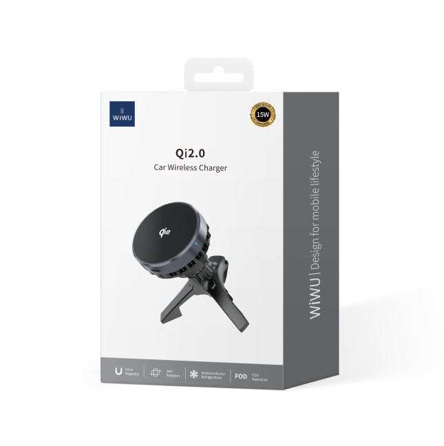 Cargador Inalámbrico para Coche Qi2.0