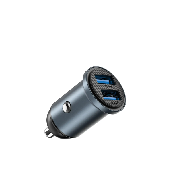 Cargador de coche 2 USB-A de 12 W Nano Lite