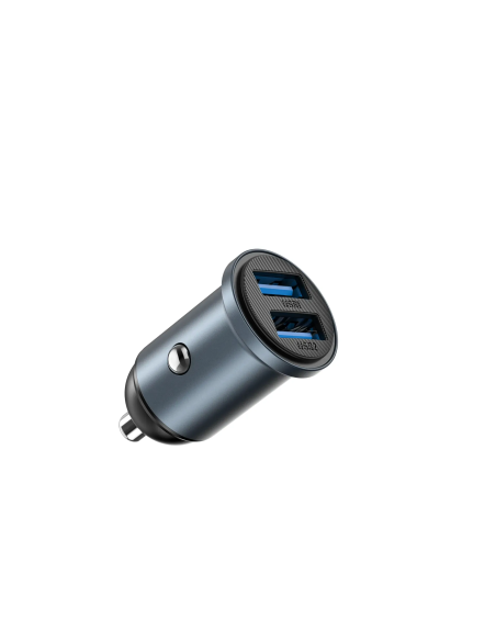 Cargador de coche 2 USB-A de 12 W Nano Lite