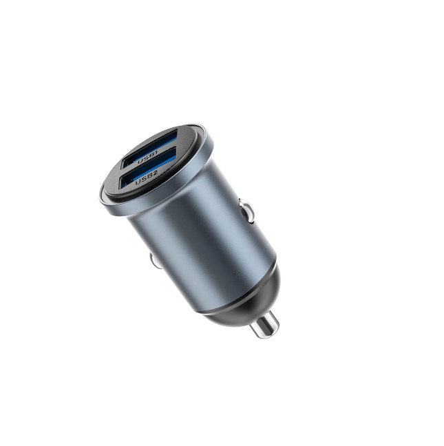Cargador de coche 2 USB-A de 12 W Nano Lite