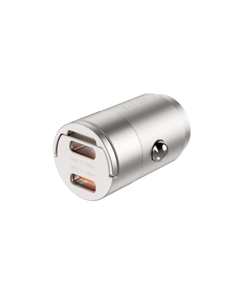 Cargador de coche 2 USB-C de 30 W Nano