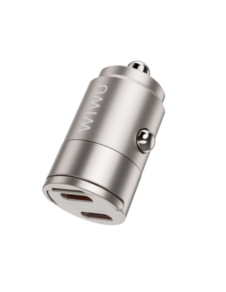 Cargador de coche 2 USB-C de 30 W Nano
