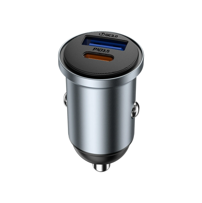 35W Nano Lite A+C Fast Car Charger Grey