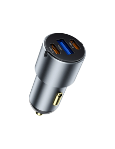 60W Nano Pro A+2C Fast Car Charger Grey