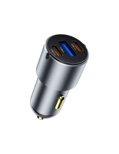 Cargador de coche USB-A Y 2 USB-C de 60W Nano Pro