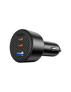 200W Car Charger Aramid Fiber (Black)