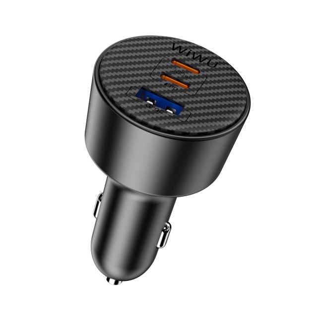 200W Car Charger Aramid Fiber (Black)